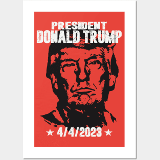 Donald Trump 4/4/2023 Mugshot Posters and Art